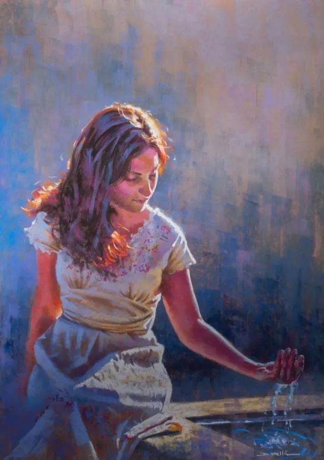 艺术学院$法国女画家:魅力独特的色粉味道