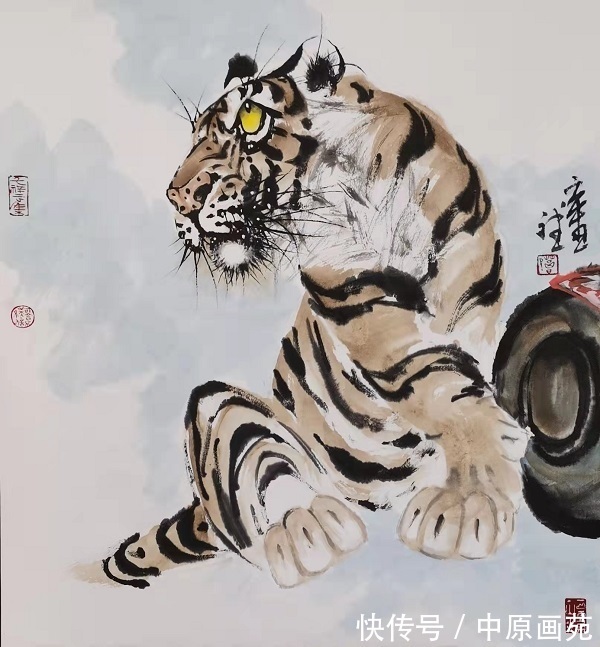 中国书画报@禅福迎春－东北画虎名家葛艳斌2022年迎春虎画展