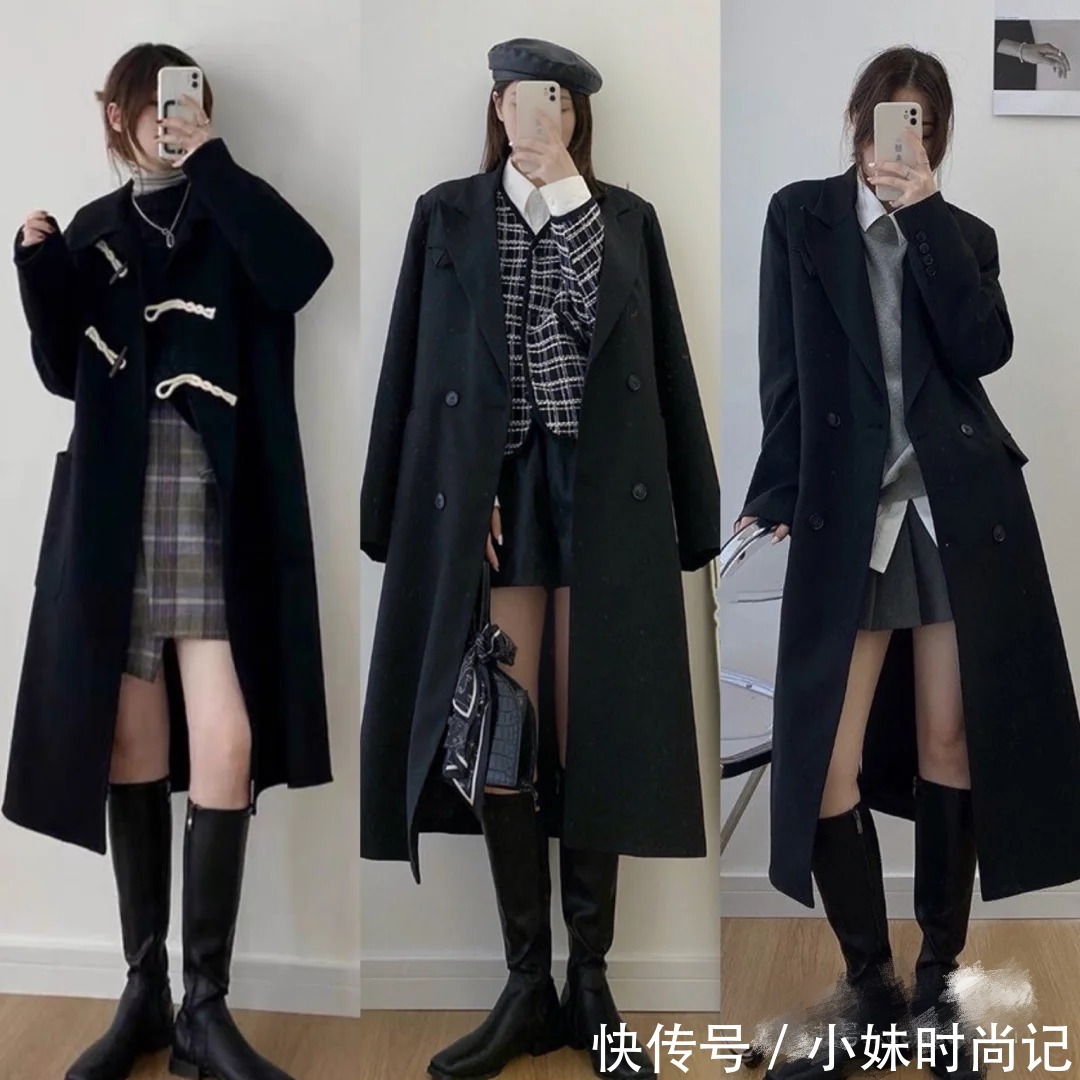 黑色大衣到底怎么搭配才能高人一等,又暖又时髦?