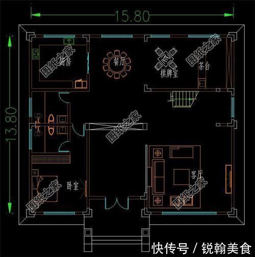 x2|农村15米乘14米的三层房屋，兼具颜值与实力，布局我给100分