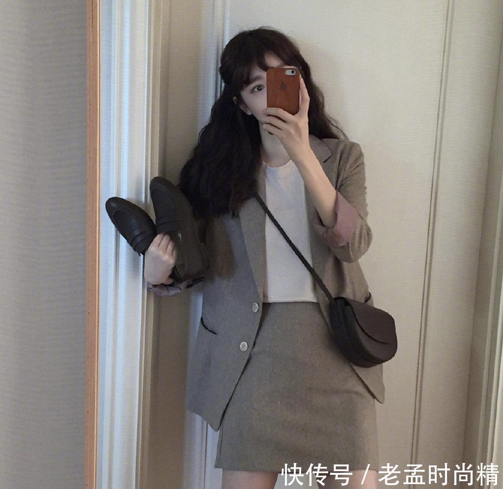 日常简约的时尚穿搭, 做一个棕色系的穿搭女孩, 你就是焦点