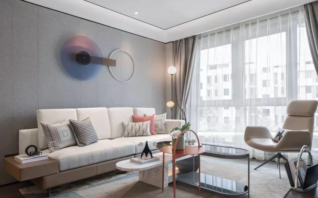 背景墙|67平米小户型,一进屋就被吸引,全屋色调太漂亮舒服了,让人放松