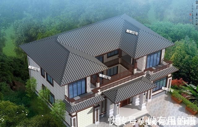 住宅|18×12.6米二层中式合院，全村最美的一栋房，羡煞旁人！