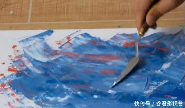 乱挤|美术生太有钱了,乱挤颜料不心疼,看到成品真是打扰了