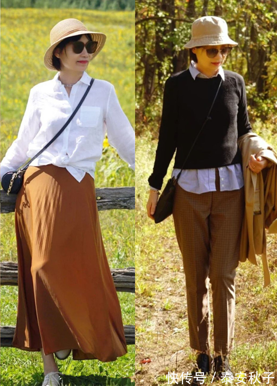时髦 50岁女人春天这样穿:时髦又高级!