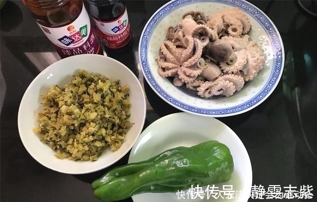 青椒|八爪鱼最好吃的做法,又鲜又嫩,入味又好吃,10分钟就上桌