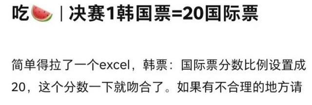 沈小婷卡位出道的原因找到了：韩国1票等于国际20票