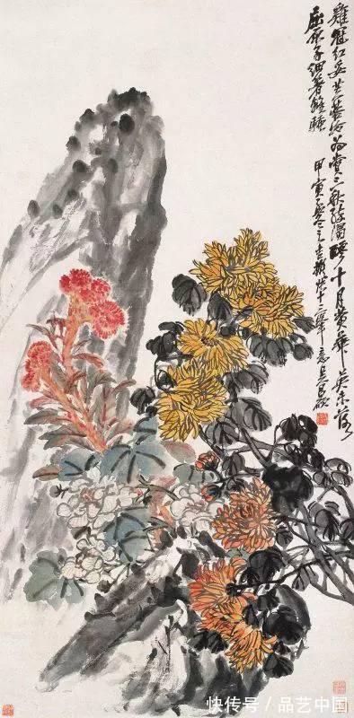 绘画&吴昌硕作画,处处都是书法