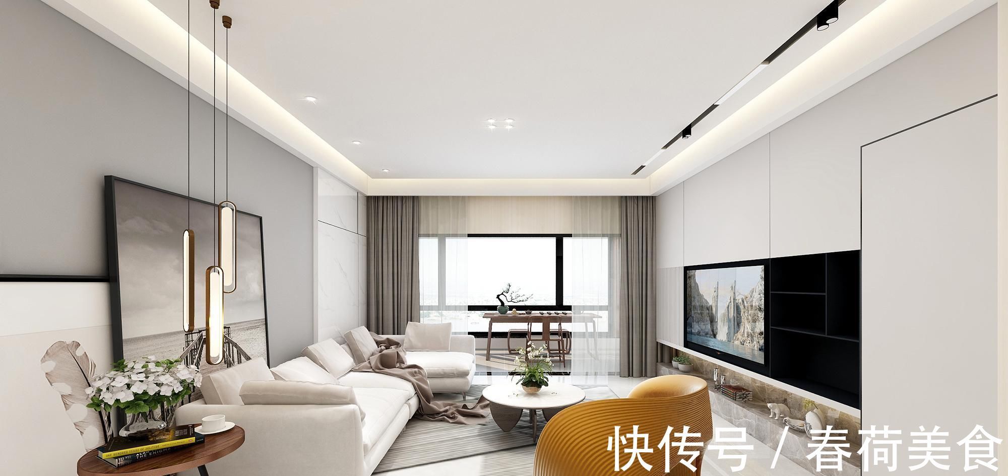 质感|136m2现代三居室,质感大气超治愈,令人心动的家