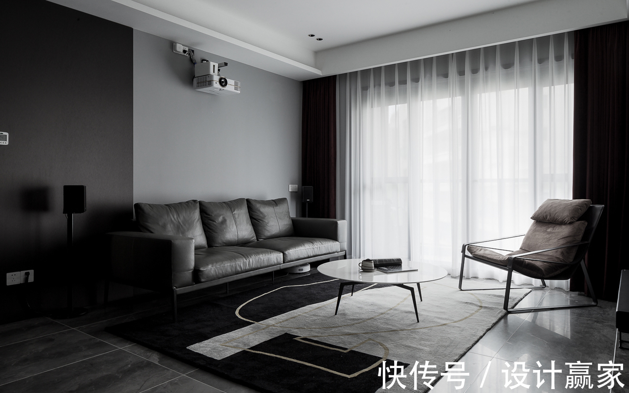 黑白灰|120㎡现代三居,经典时尚黑白灰,优雅中透出质感