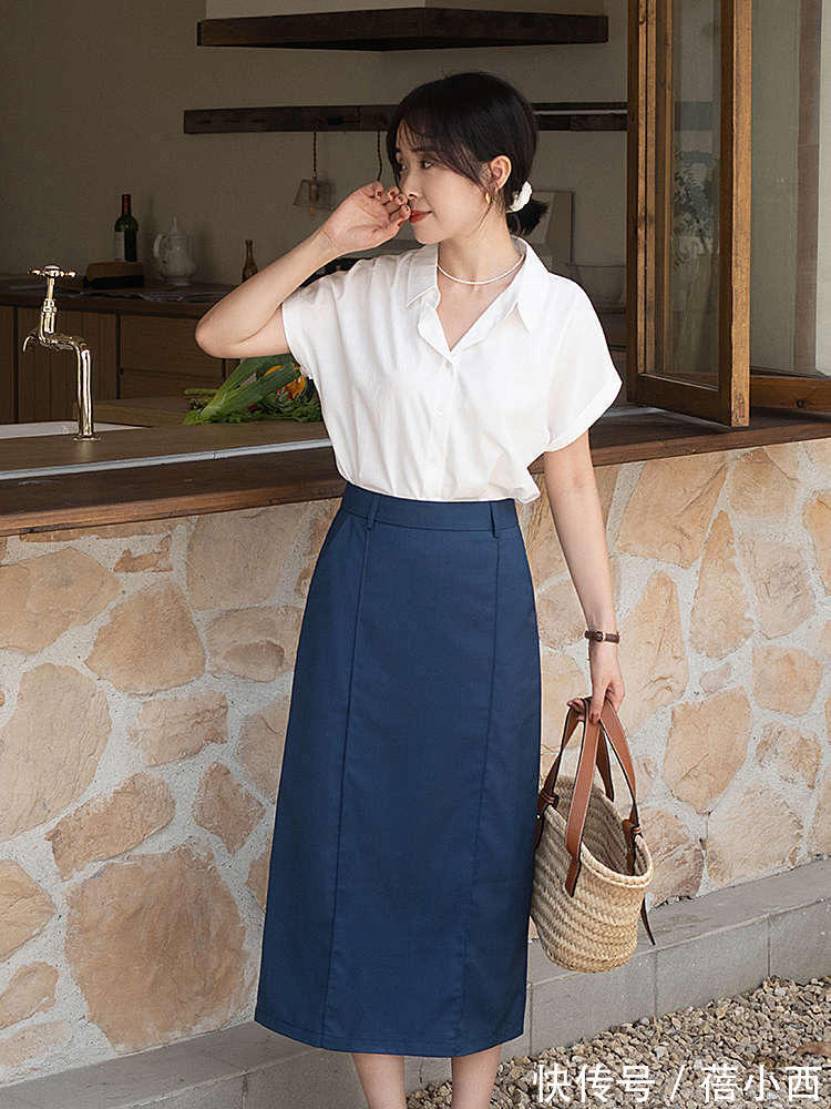 高级感|初秋只需这3件单品就够了:针织衫、半身裙、衬衫,打造高级感