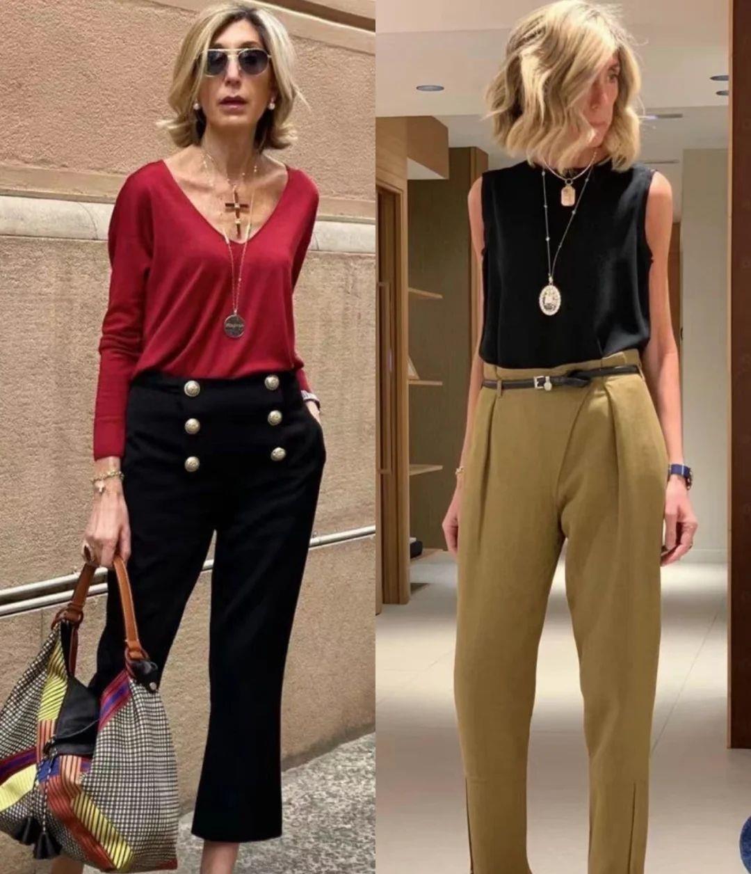 选长|40+职场女性的穿搭法则,4个原则,多套搭配,放在办公室穿美爆了