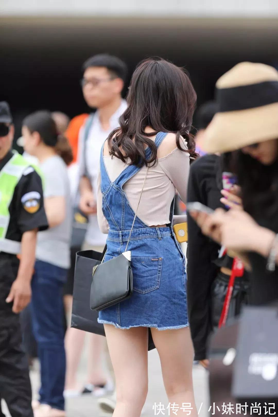 气质|街拍:迷人的气质,长腿长发美女