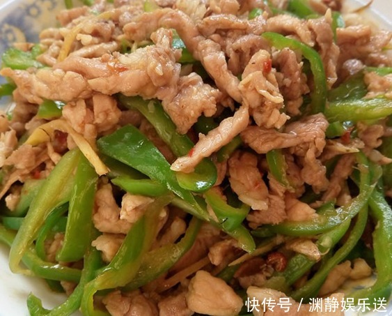 家常菜|肉丝滑嫩,青椒爽口,百吃不厌得家常菜,孩子最爱吃了呢