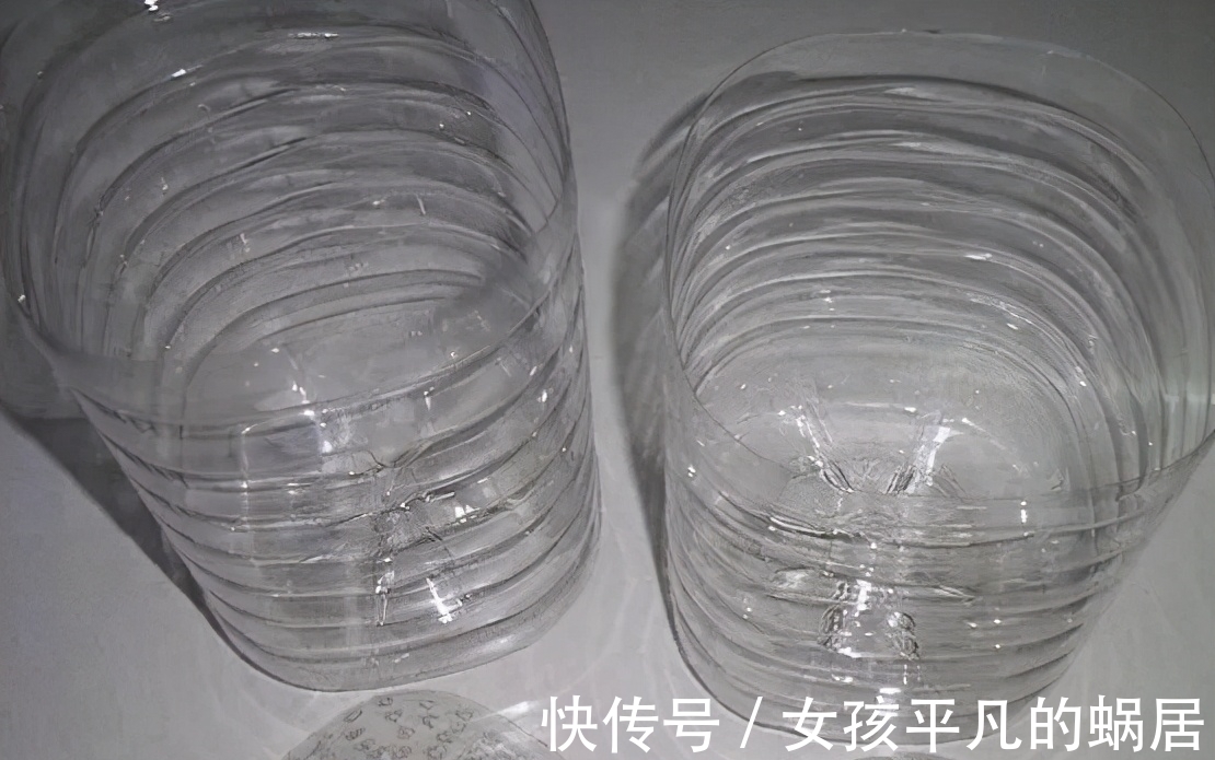 厨房里的油桶一个一个洗刷干净,拿来养花,省钱又好用