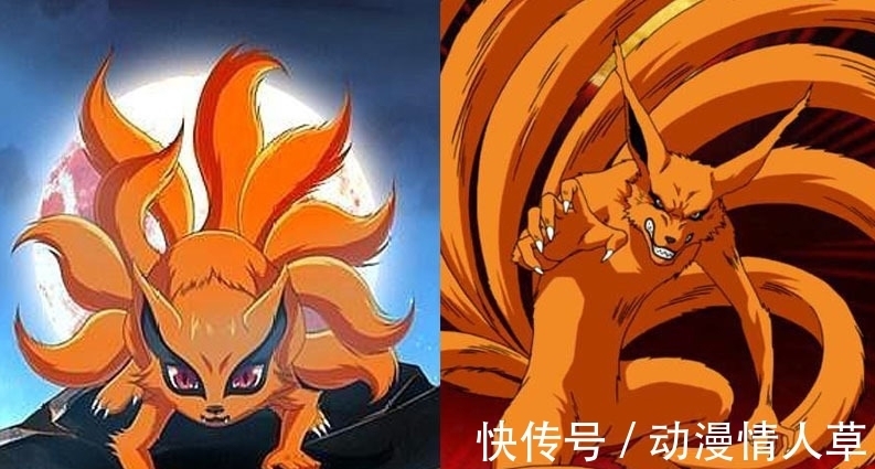 查克拉|火影忍者：九只尾兽小时候和现在对比，你最想养哪一只？