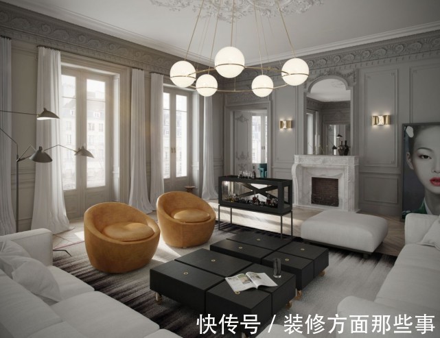 客厅|99平欧式混搭风三居室，低奢的一见倾心！