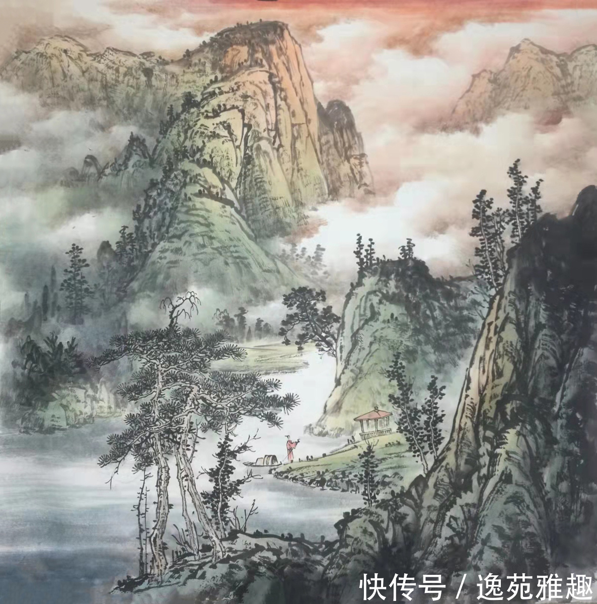 古典#「作品欣赏」山里人的水墨丹青,古典山水传承画家游海作品赏析