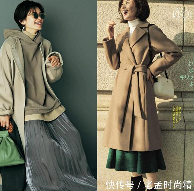 单品|每个时尚的女人,建议准备一件卡其色长大衣!不挑年龄随便搭