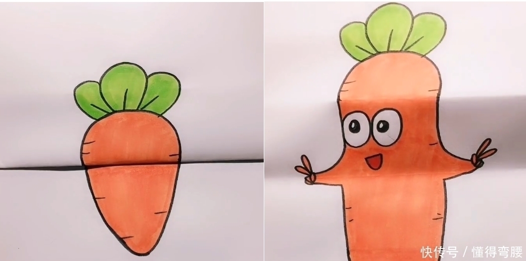 画纸!美术生展示简笔画,被嘲笑幼稚,画纸展开后:哎呦,不错哦