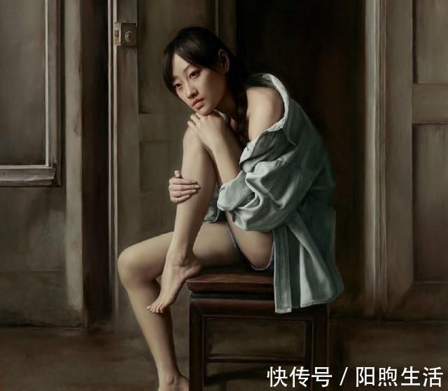 东方女性|冷军遇到真高手,超细腻的油画作品,人物眼神充满故事