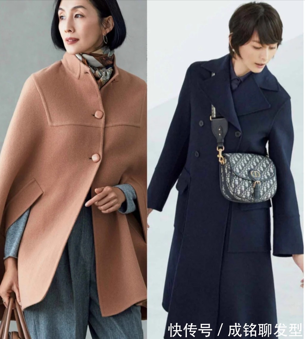 颜色|50岁女人最美的冬日大衣穿搭!简单的款式色彩低调,照样精致优雅