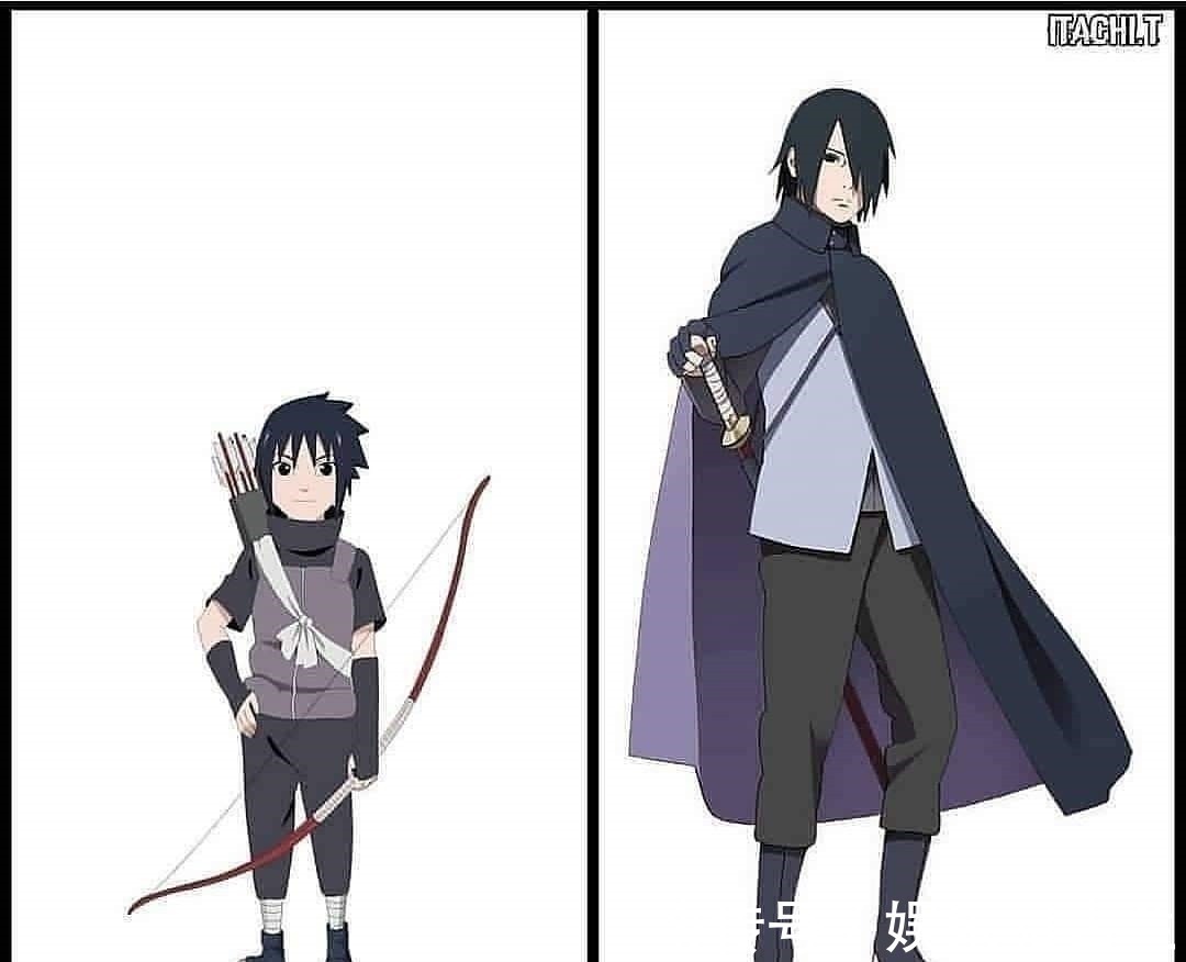 角色|《火影》角色成长变化,佐助从小帅到大,带土变化最大