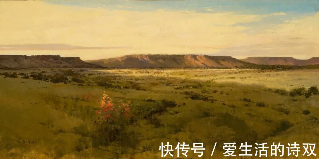 卢伯克$大卫·格里芬的风景油画高清图,放大看,更迷人