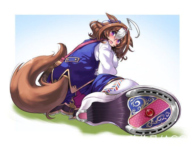 马文化|这位画师的同人太有创意了,画了赛马娘的马蹄铁,这角度很带感啊