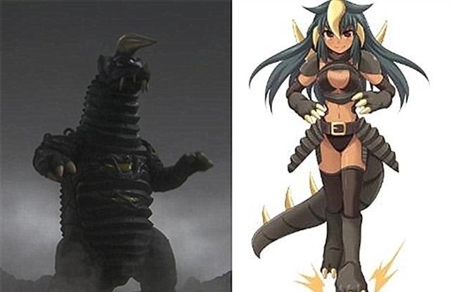 巴尔坦星人|怪兽纷纷拟人化,变身可爱的小萝莉,奥特曼还能下得了手吗?