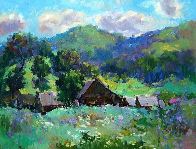 俄罗斯@浓郁的色彩,俄罗斯画家安德烈·米沙金的风景油画(一)