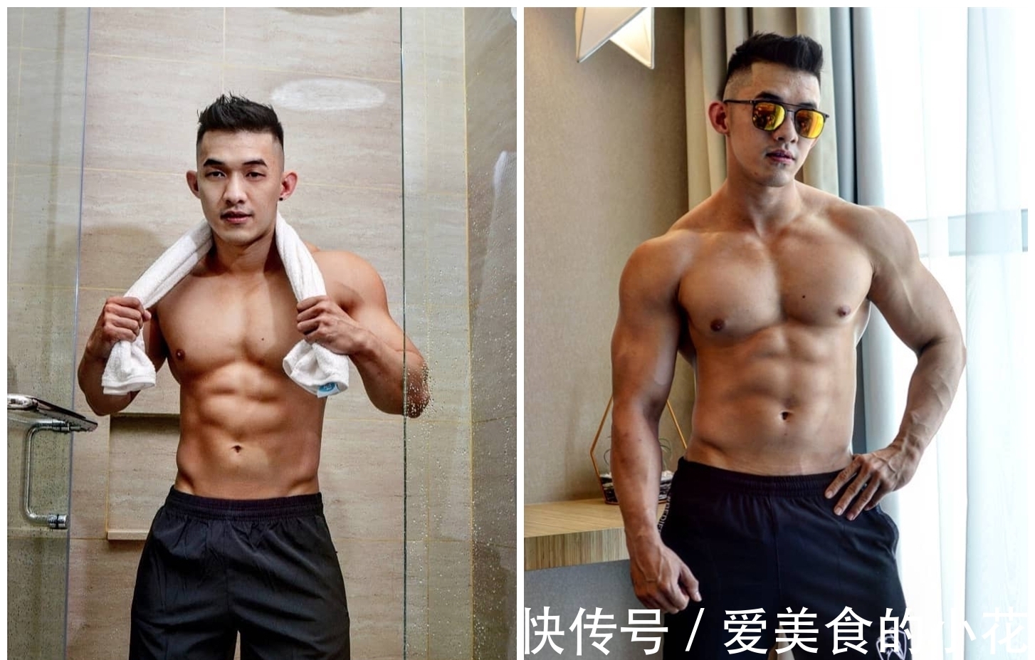 健身房|性感男神：肌肉型男强势来袭，精心雕琢的人鱼线尤其迷人！