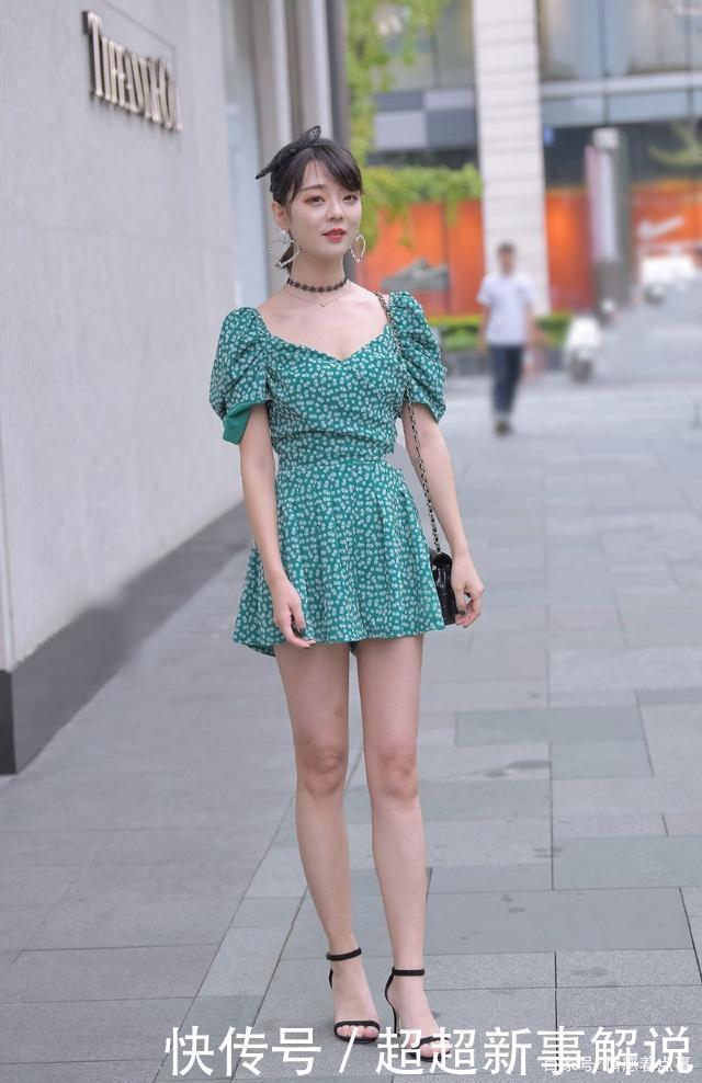 凉鞋|时尚穿搭花色包臀仙女裙搭配凉鞋