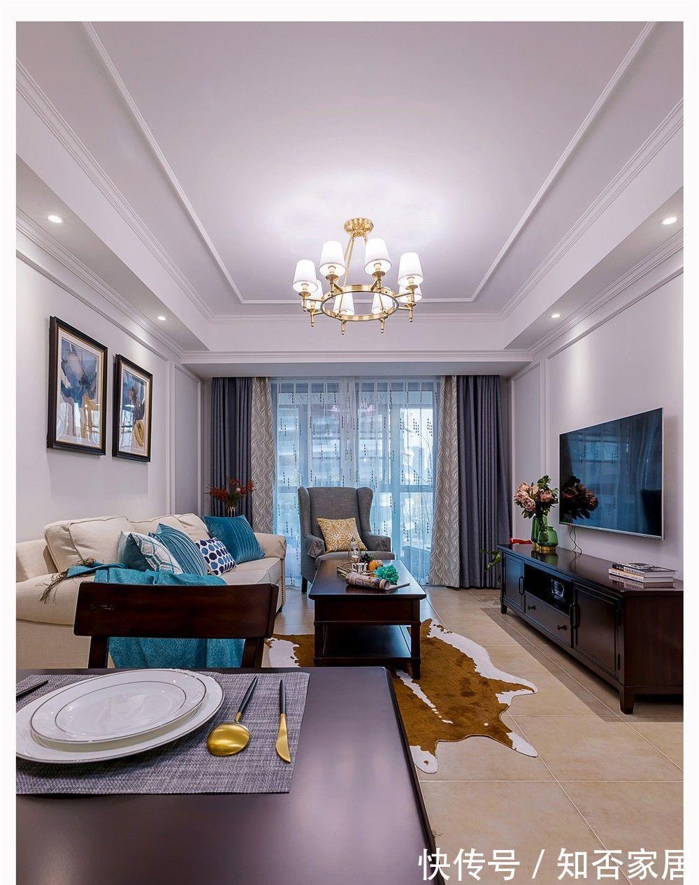 空间|蓝白塑造的清爽空间，用大海般无私的爱，去关爱自己的家人