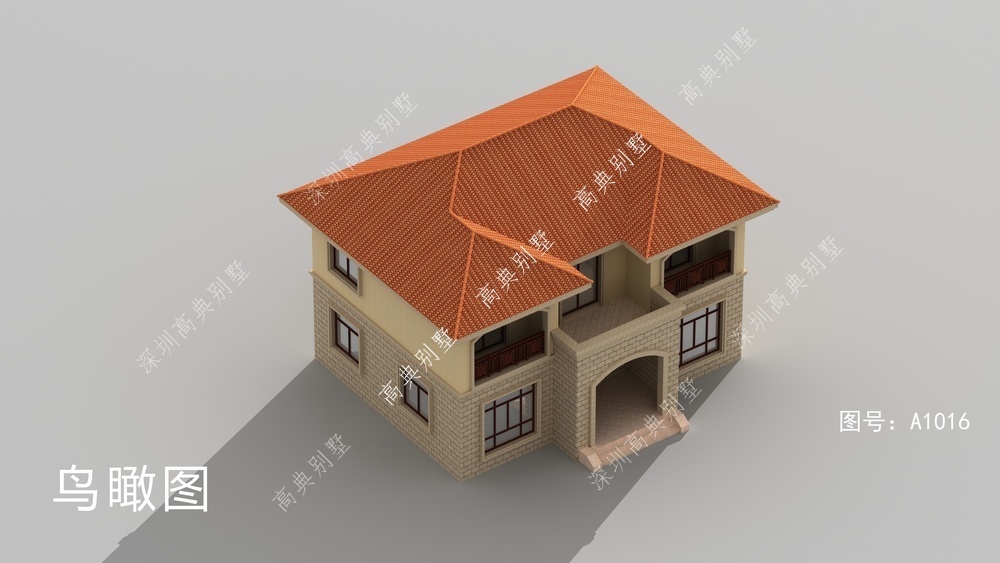 这款两层欧式别墅，外观明亮不张扬，建栋独树一帜。