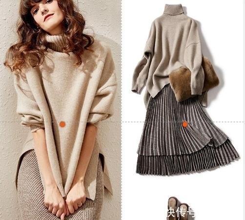 色毛衣|冬天衣橱有4款毛衣就够了,胖女人穿显苗条,小个子穿显高瘦