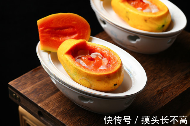 补水美容养颜必备:木瓜桃胶炖雪蛤