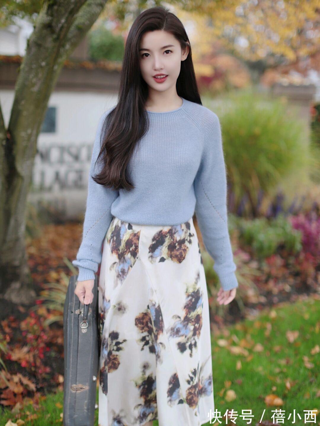 搭配|今年建议多穿“针织衫”和“半身裙”,学会这样搭,优雅到骨子里