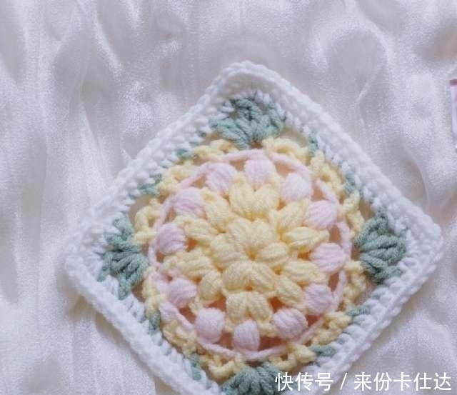 图解|多款四边形钩针花片,都有图解说明,喜欢就拿走