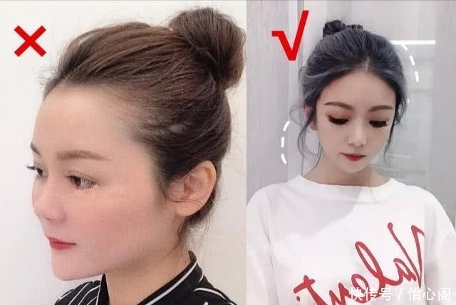 拍照难看是扎错了头发?“脸大”女生正确扎发!