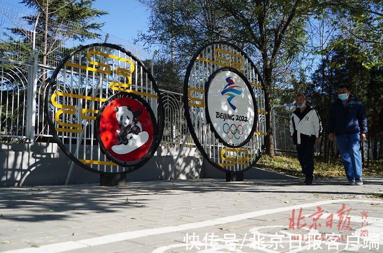 道路|奥体中路道路美化，“冬奥元素”成风景线