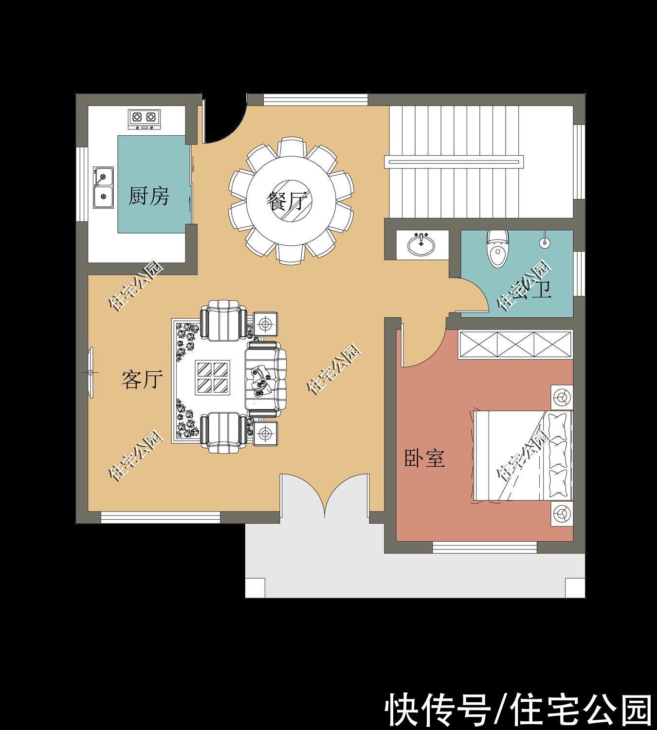 占地面积|下半年建房就选这10套二层吧，颜值一套比一套高，30来万就能盖