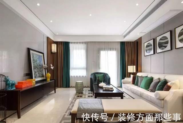 审美观|三室两厅中式装修设计,清雅含蓄的传统与现代结合