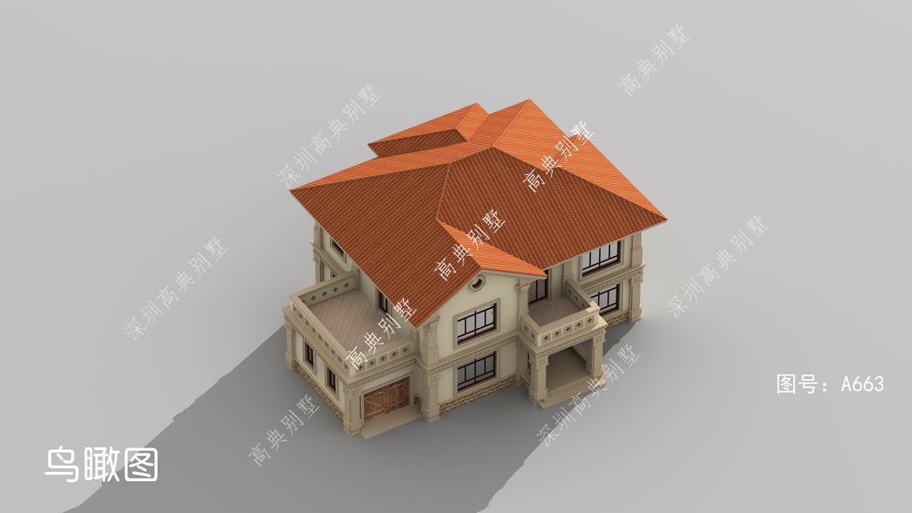 造型|简单的欧式别墅,不仅造型美观,而且采光性极好。