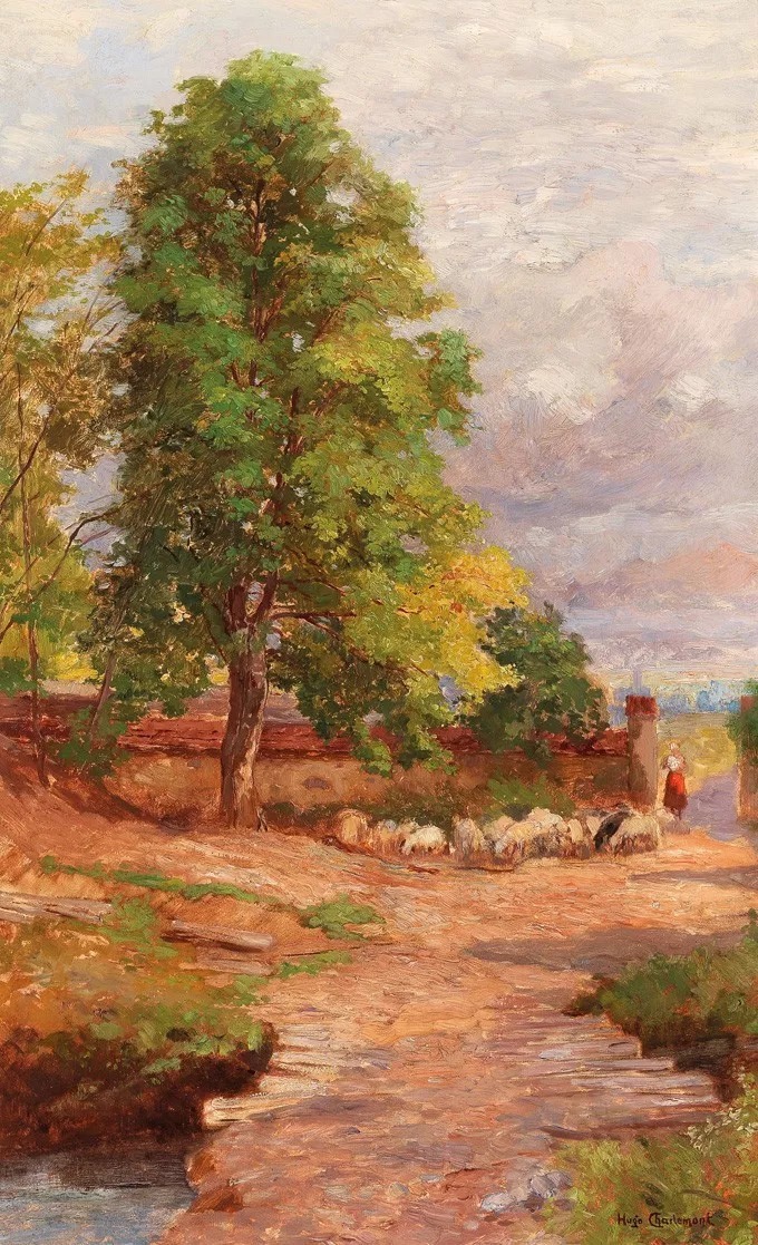 爱雨果!奥地利艺术大师,爱雨果·查勒蒙特的油画作品很清新自然!