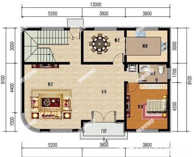 别墅|很受大众喜欢的两栋四层别墅,户型方正大气,施工难度低