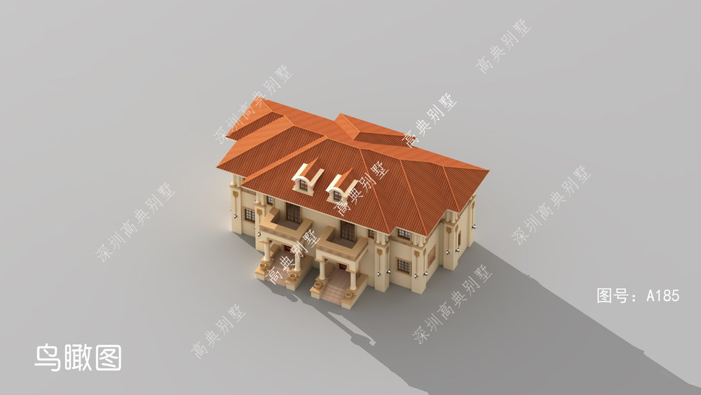 别墅|这款欧式双拼小别墅，外观豪华，带酒窖、家庭影院、健身区。