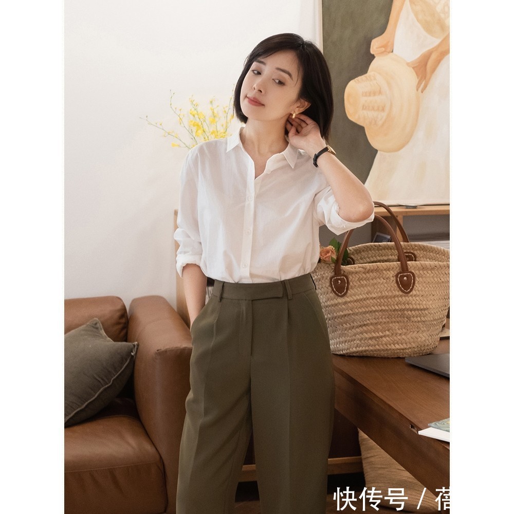 外套|品味越高端的女人,越爱穿“衬衫”,搭配半身裙、牛仔裤都很高级