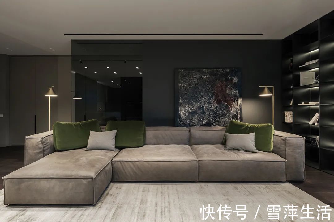 卫浴|130㎡现代极简,简洁低调的高级黑,轻奢大方高档次