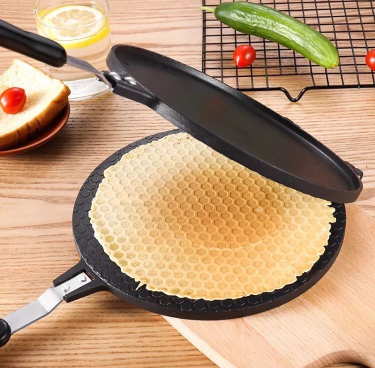 酥到掉渣的蛋卷,其实用平底锅就能做!